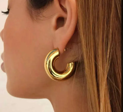 Eclipse Hoop Earrings