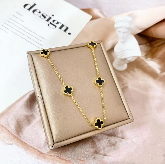 Midnight Clover Pendant