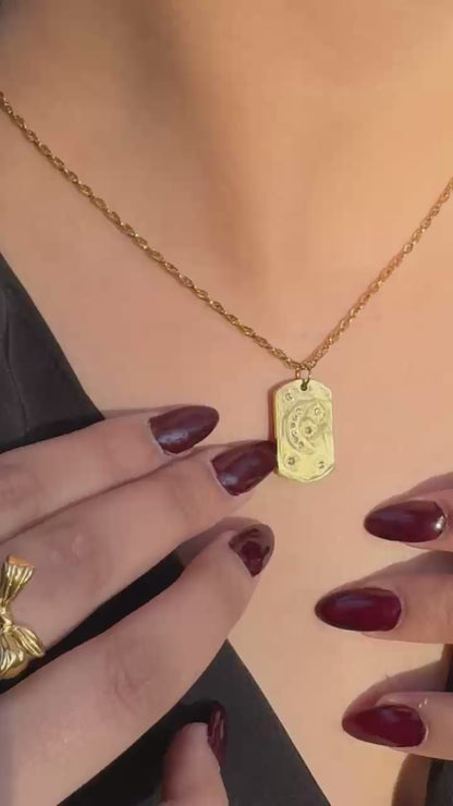 Moon and Stars Necklace